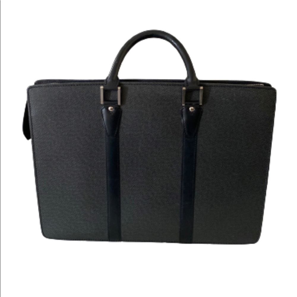 The Louis Vuitton Taiga Leather Lozan Briefcase